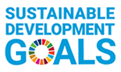 UN sustainable development logo and link to website